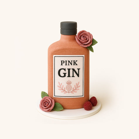 Blush Gin Bloom Cake