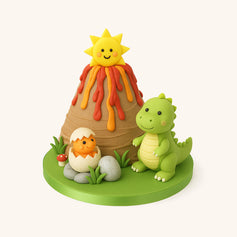 Dino Volcano Adventure Cake